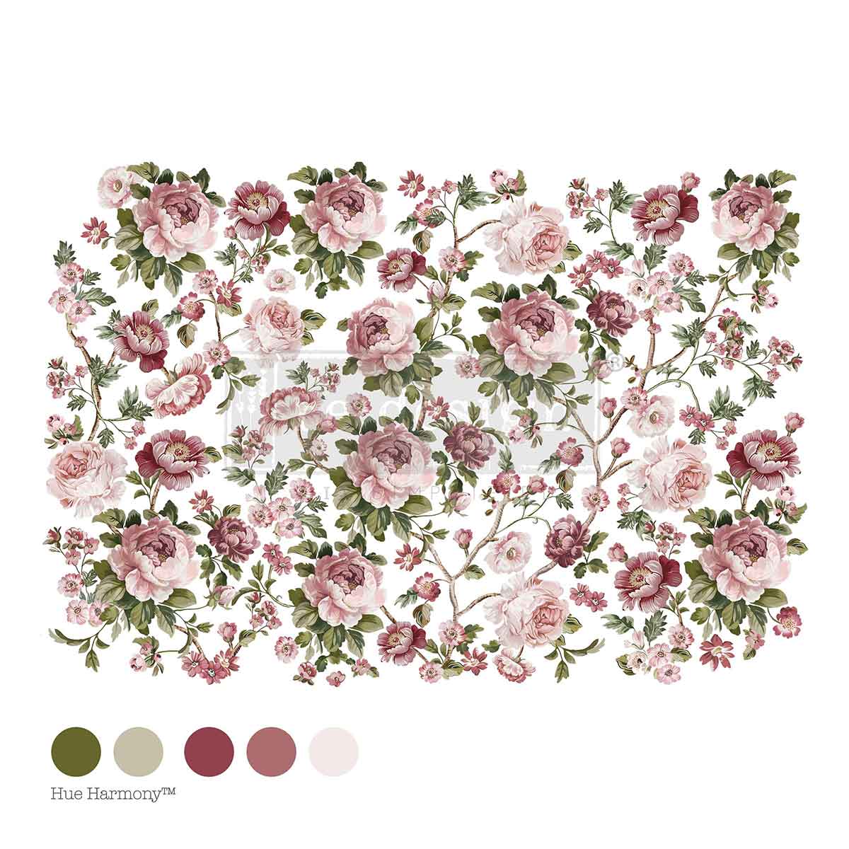 Blushing Blooms Symphony- Transfer (Prima Re-design) - Granny B's Old Fashioned Paint