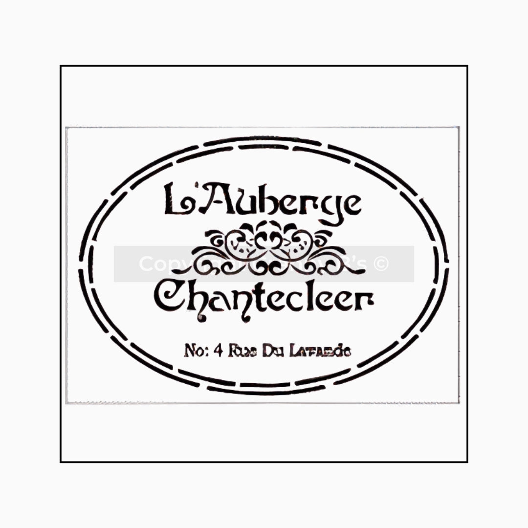 Chantecleer Stencil - Granny B's Old Fashioned Paint