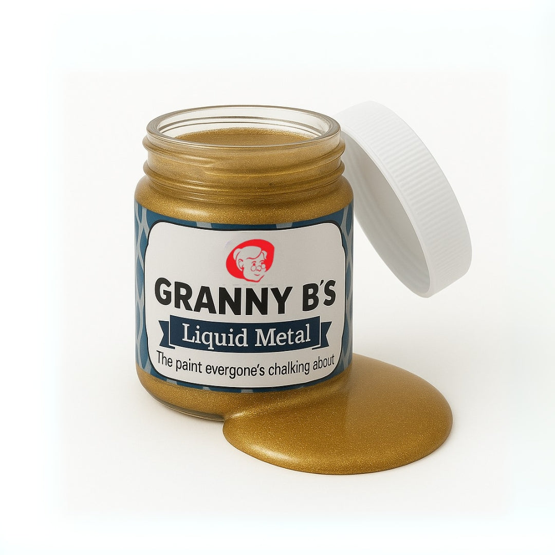 Liquid Metal Gold 125ml - Granny B's Old Fashioned Paint