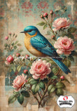 Rose Melody  - Decoupage Fibre Tissue A1 + Free A4 - Granny B's Old Fashioned Paint