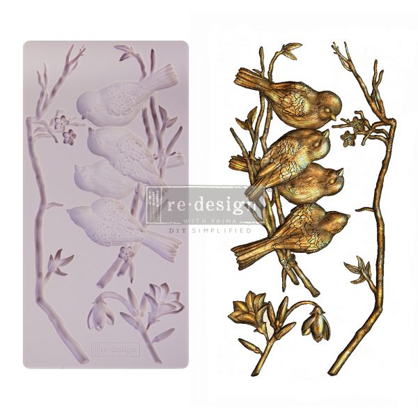 Redesign Mould - Avian Love - Granny B's Old Fashioned Paint
