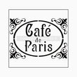 Cafe De Paris SINGLE Stencil - Granny B's Old Fashioned Paint