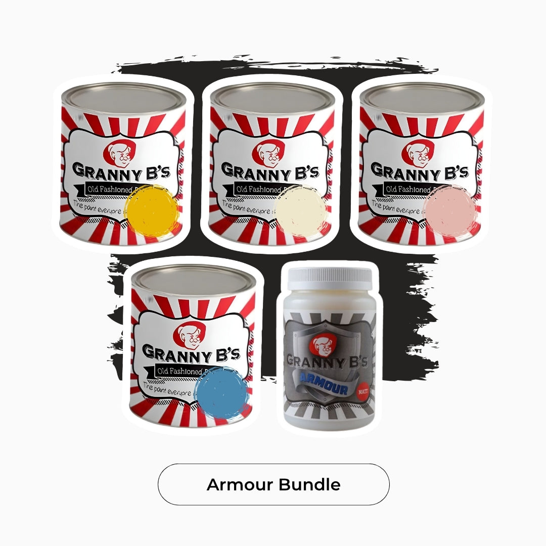 Chalkpaint Pick ‘n Mix 4 x 1L Armour Bundle - Granny B's Old Fashioned Paint