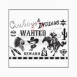 Cowboys & Indians Stencil - Granny B's Old Fashioned Paint