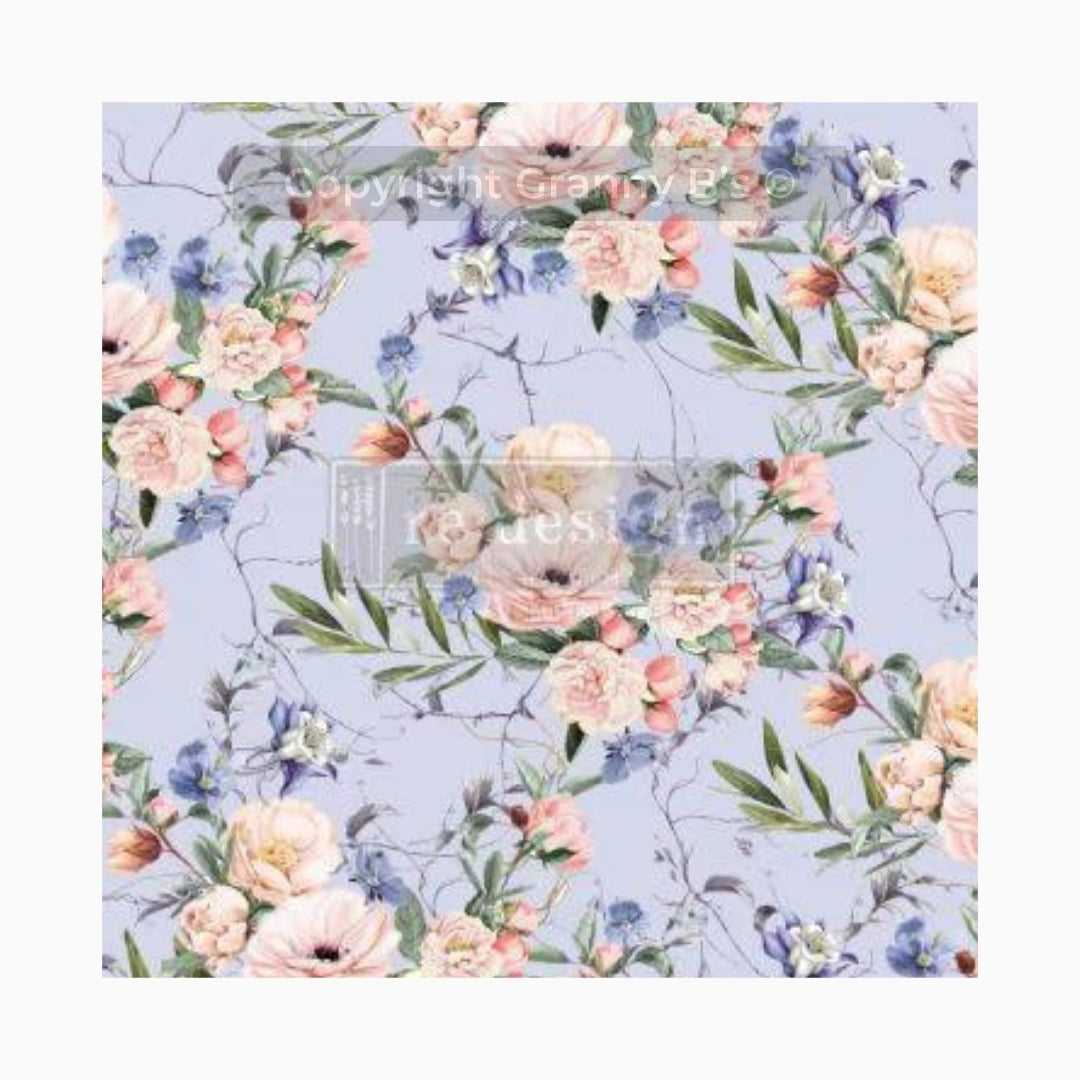 Decoupage Tissue Paper- Lavender Fleur - Granny B's Old Fashioned Paint