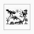 Dinosaurs Stencil - Mylar - Granny B's Old Fashioned Paint