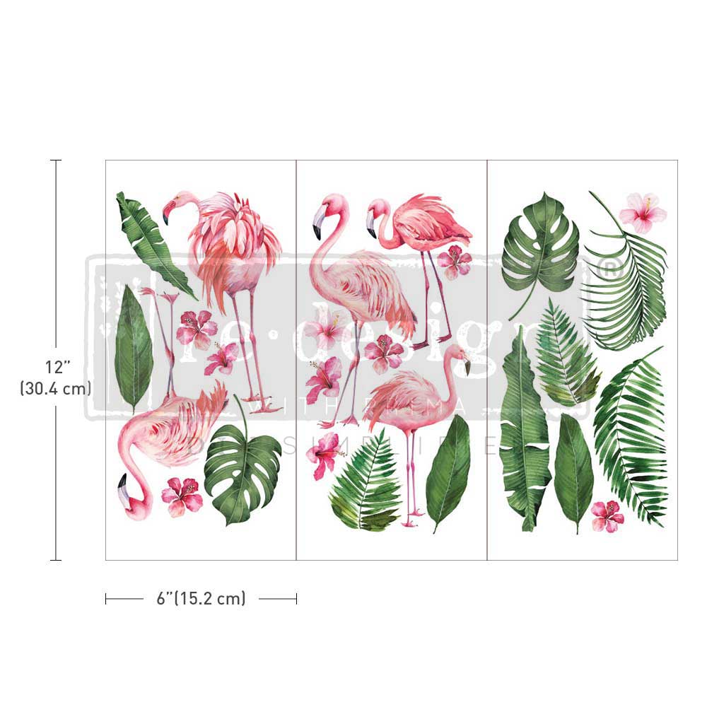 Flamingo Pink- Transfer (Prima Re-design) - Granny B's Old Fashioned Paint