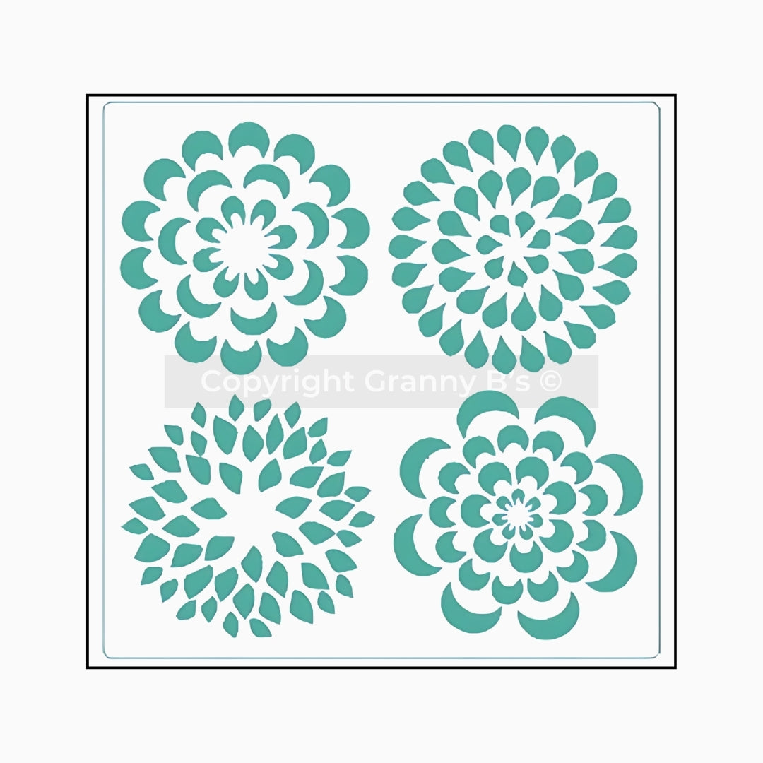 Floral Set - Stencil - Granny B's Old Fashioned Paint