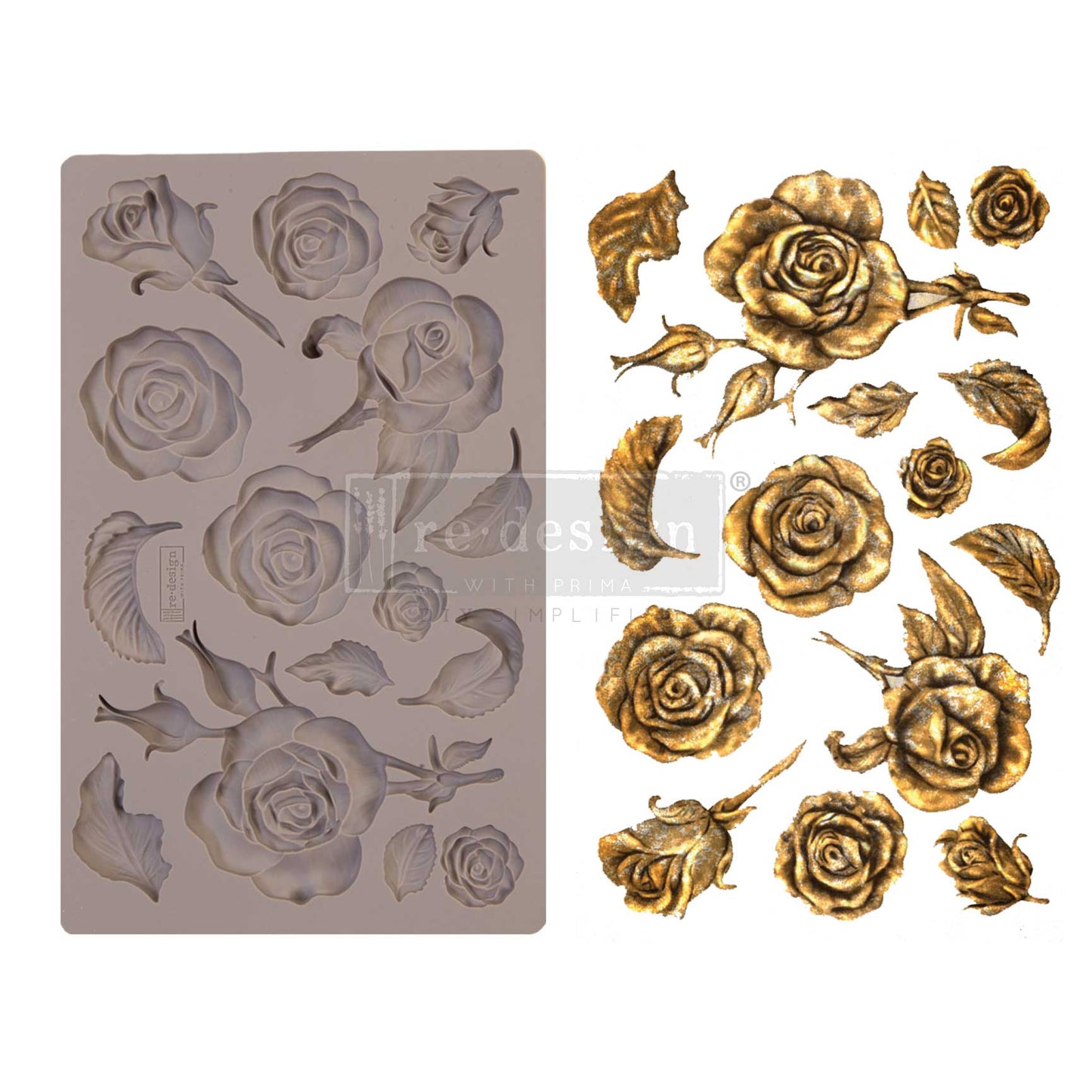 Redesign Mould -Fragrant Roses - Granny B's Old Fashioned Paint