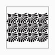 Geo Shells Stencil - Granny B's Old Fashioned Paint