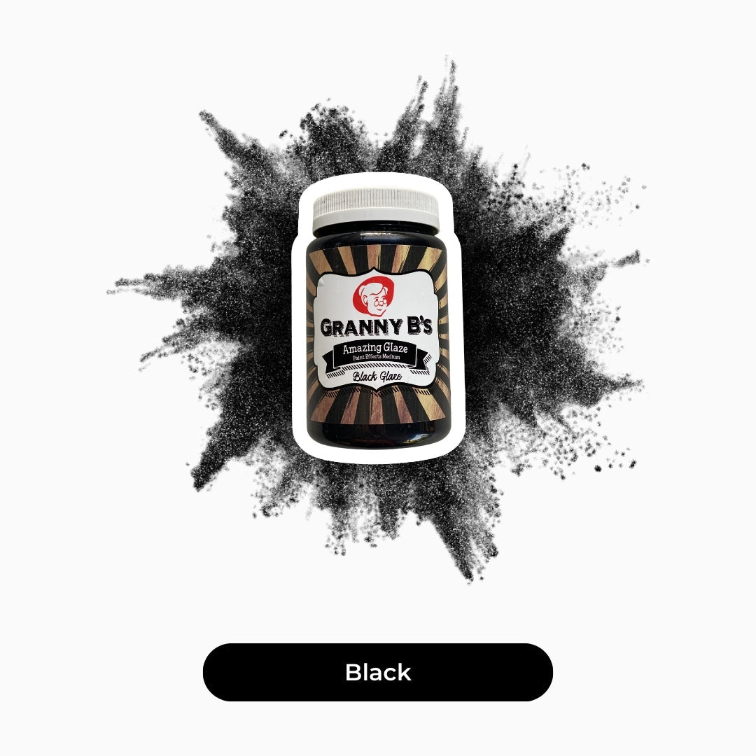 Amazing Glaze - Black (400ml) - Granny B's Old Fashioned Paint