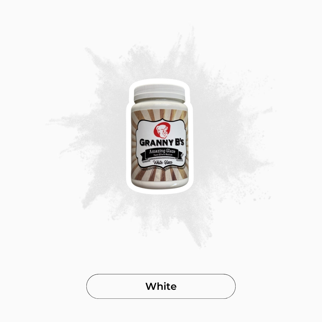 Amazing Glaze - White (400ml) - Granny B's Old Fashioned Paint