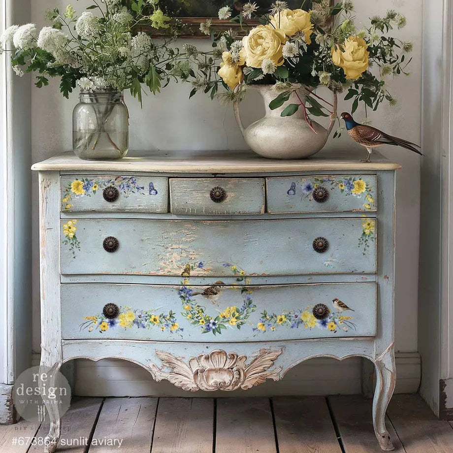 Middy Transfer Sunlit Aviary - Transfer (Prima Re-design) - Granny B's Old Fashioned Paint