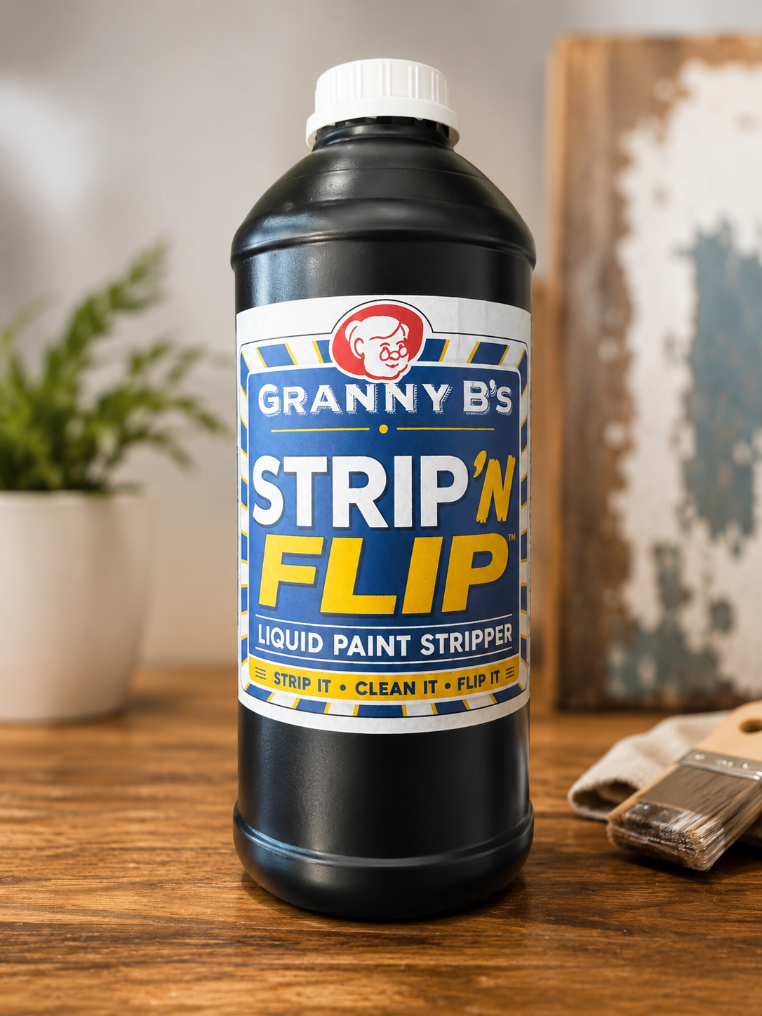 Strip ‘n Flip - Paint Stripper (Waterbased) - Granny B's Old Fashioned Paint