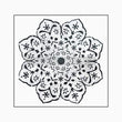 Mandala Star Stencil 45x45