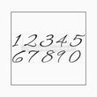 Numbers 0-9 (Individual Numbers on Each Stencil - pack of 10) - Granny B's Old Fashioned Paint