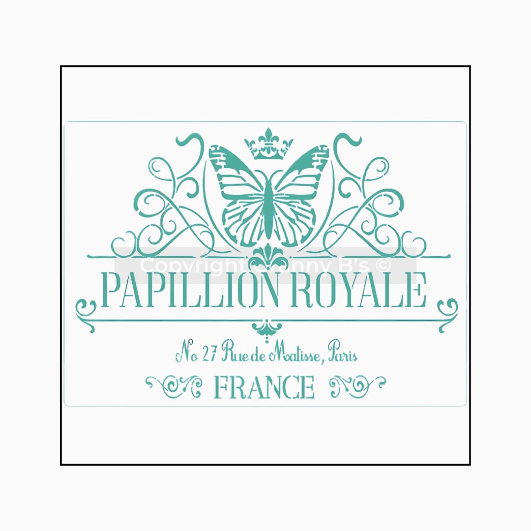 Papilon -Stencil - Granny B's Old Fashioned Paint