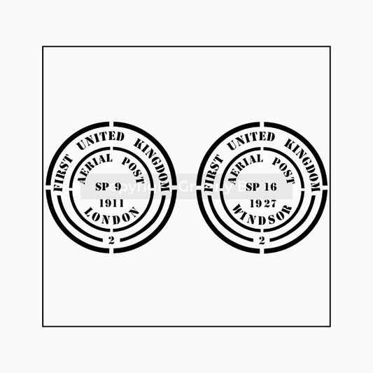 Postage Marks London Stencil - Granny B's Old Fashioned Paint