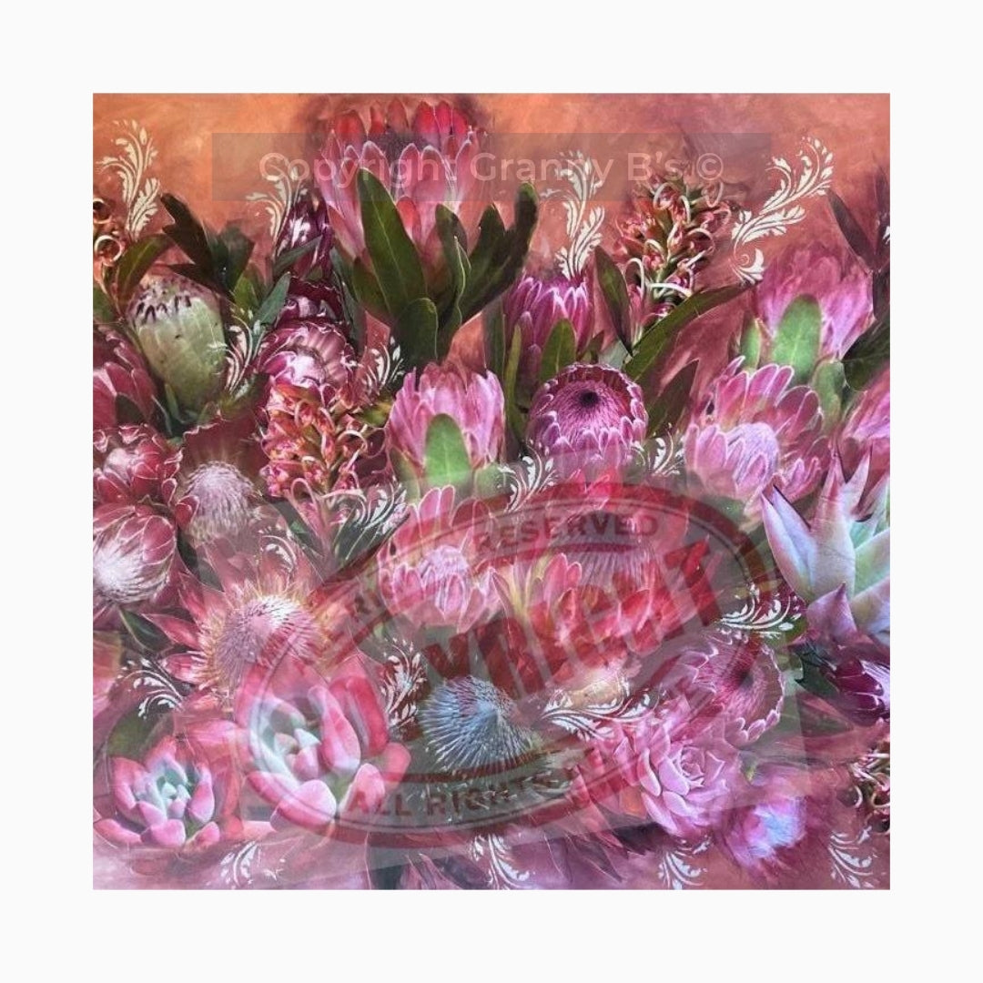 Protea Bloom' by Anna Kristina Decor Tissue - Granny B's Old Fashioned Paint