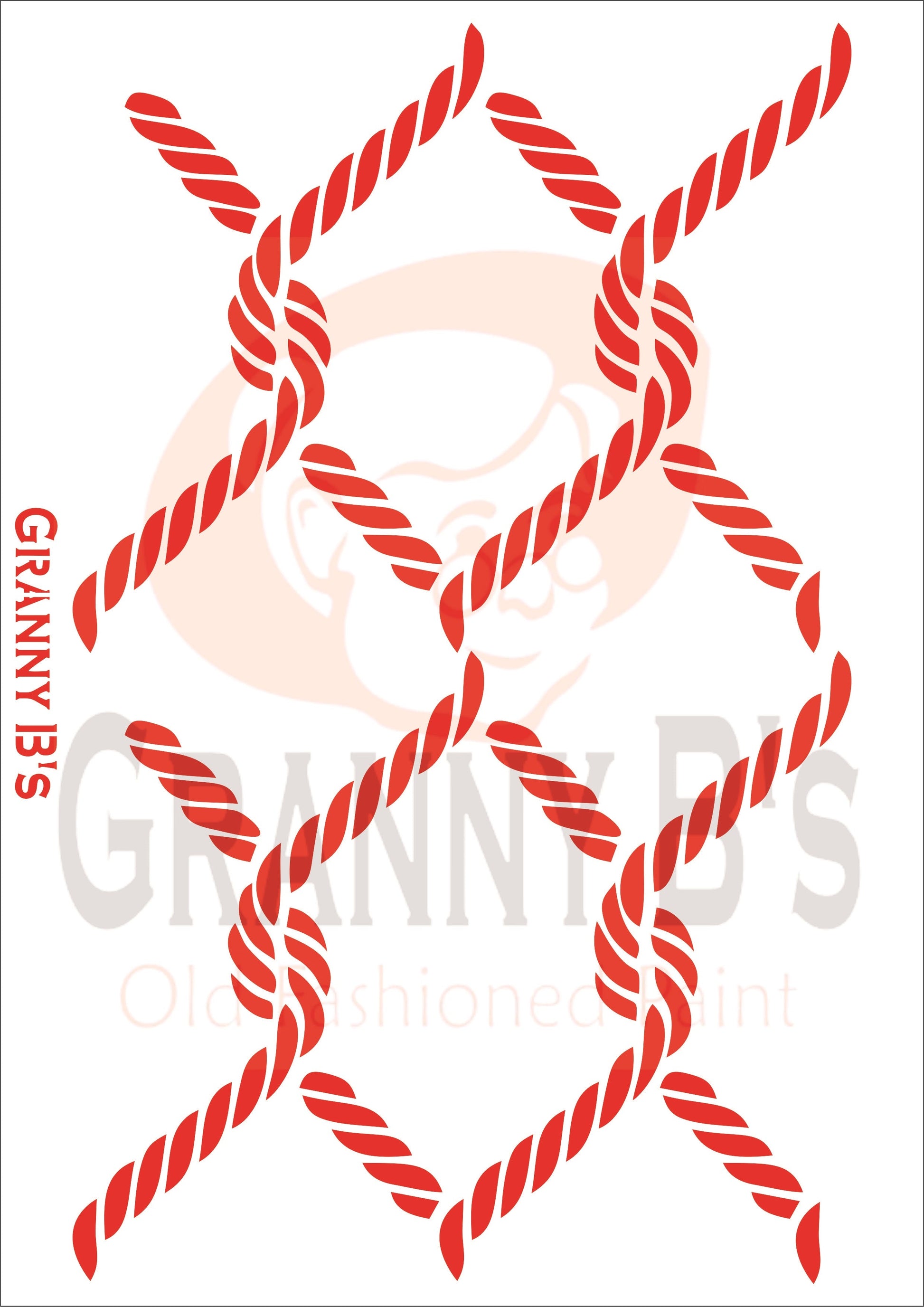Rope Stencil - Granny B's Old Fashioned Paint