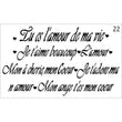 French Love Poem Statements Stencil - Granny B's Old Fashioned Paint