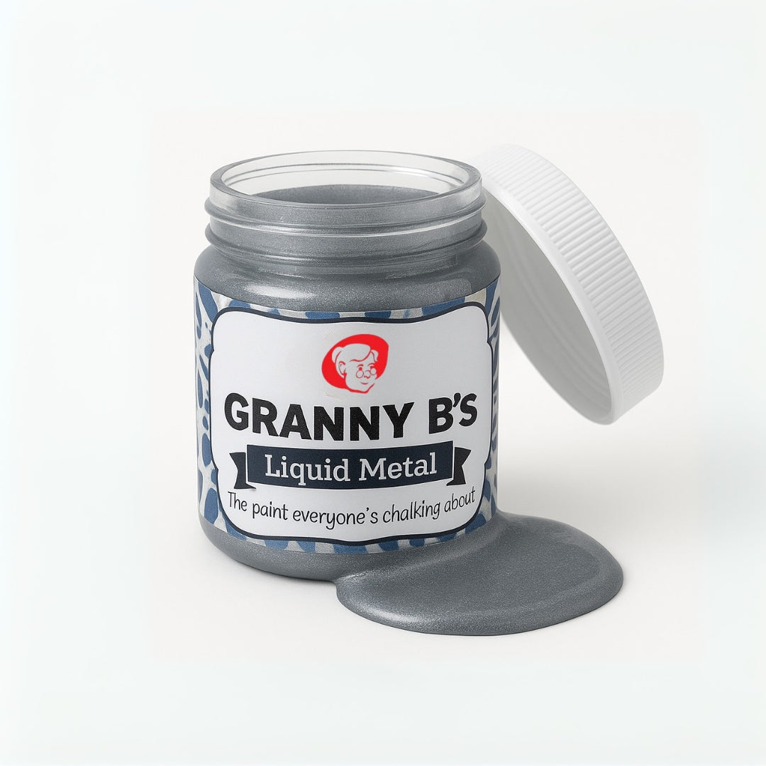 Liquid Metal Aged Silver 125ml - Granny B's Old Fashioned Paint