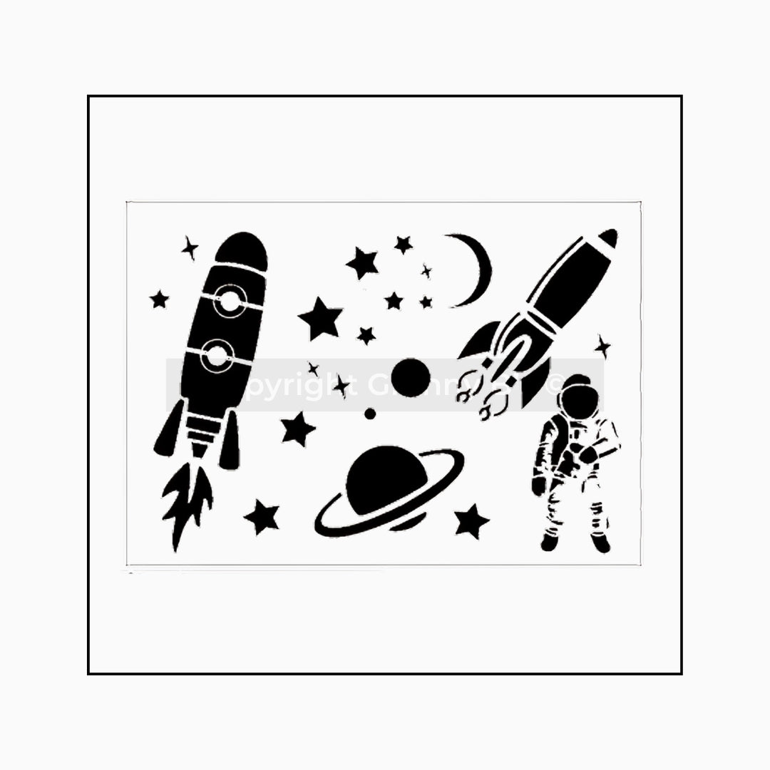 Space Stencil - Mylar - Granny B's Old Fashioned Paint