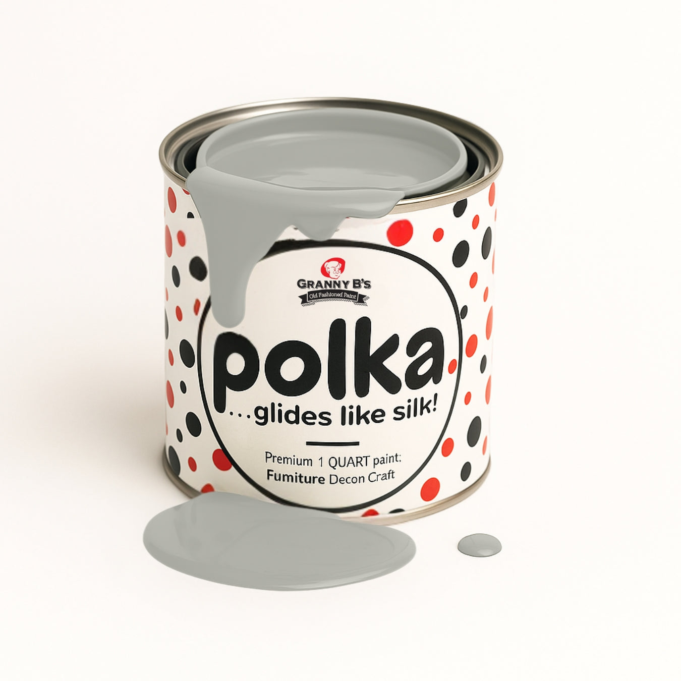 Polka.Paint - Tiramisu (grey off-white) - Granny B's Old Fashioned Paint