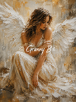 Painted Angel  - Decoupage Fibre Tissue A1 + Free A4 - Granny B's Old Fashioned Paint